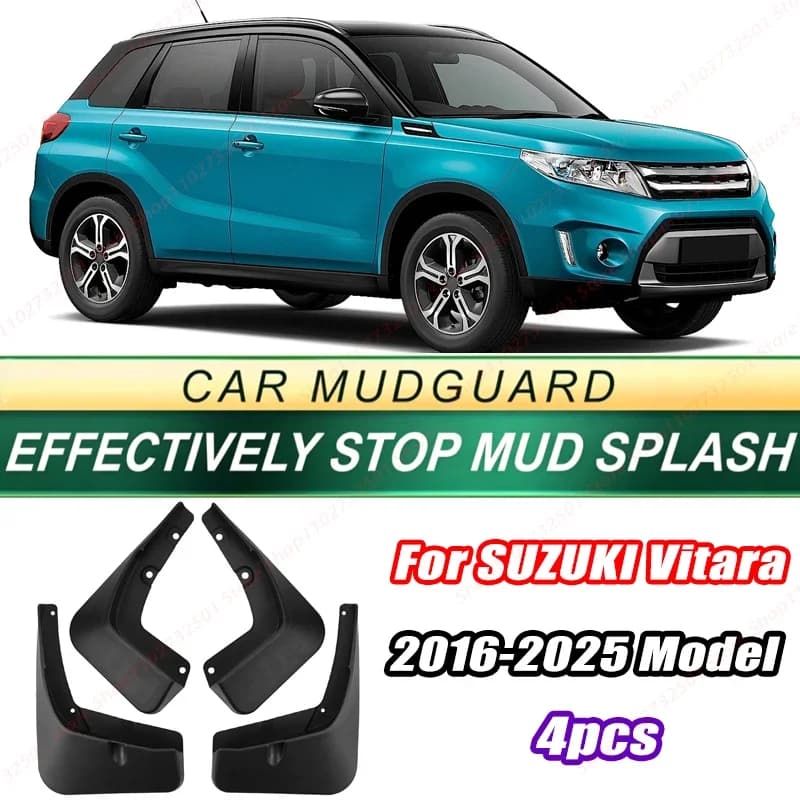 For SUZUKI Vitara 2016-2025 Model 4PCS Front Rear Mud Flaps Splash Guards Fender Mudguards Auto Accessories