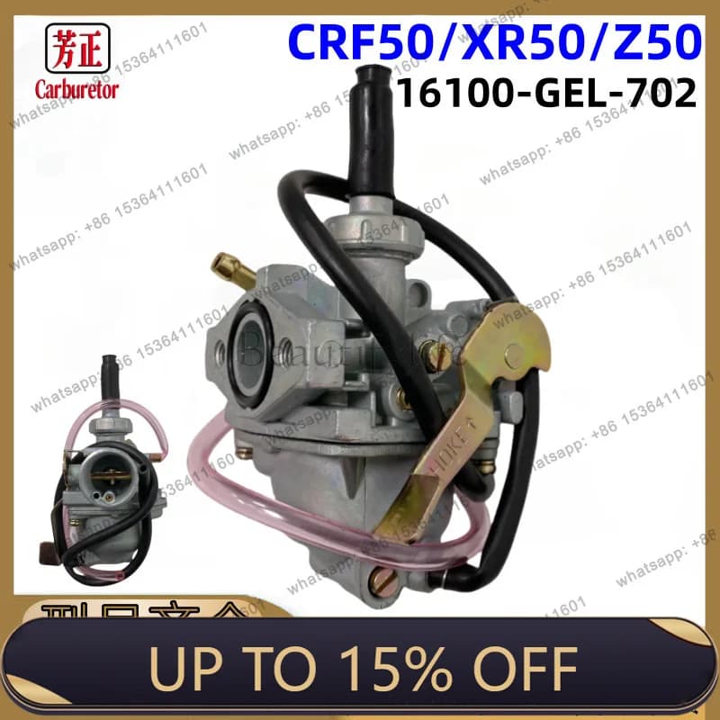 LSXR50R for CRF50 XR50 Z50J PZ10 Motorcycle Carburetor 16100-GEL-702