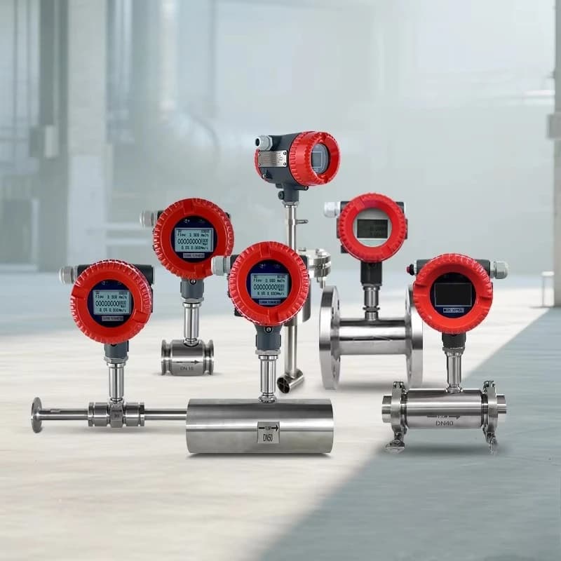High Precision ±0.5% Extended Range Ratio 24vdc Light Fuel Oil Liquid Turbine Flowmeter for Fuel Dispensing
