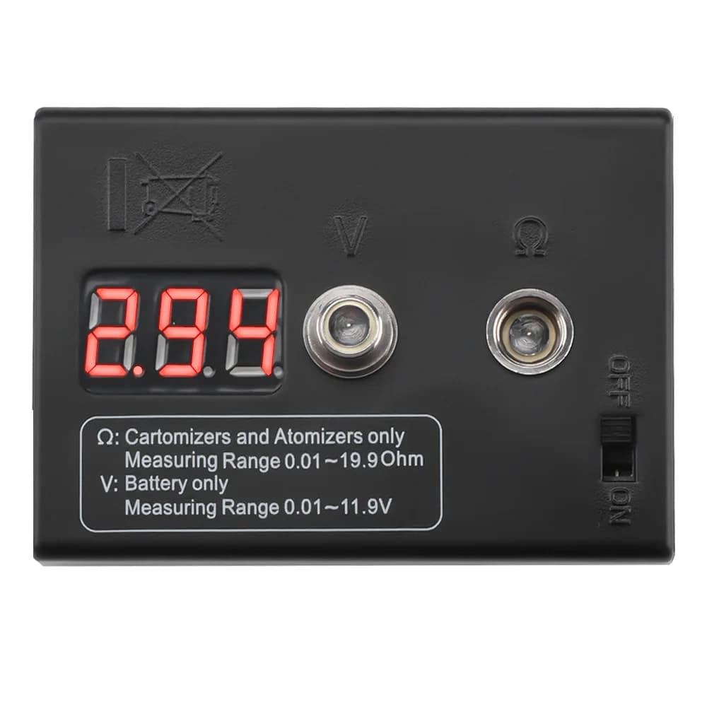 Ohm Resistance Meter LED Screen Display Resistance Tester Heatsink Resistance Tester 0.01～19.9Ω Resistance Burner Tester
