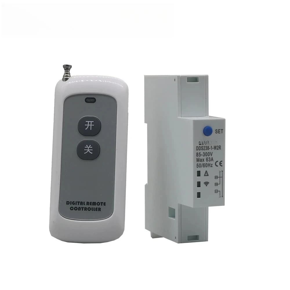 Long Range RF Remote Control Switch DDS238-1-W2R Wireless Receiver Transmitter AC Remote Switch Long Range Remote Control Switch