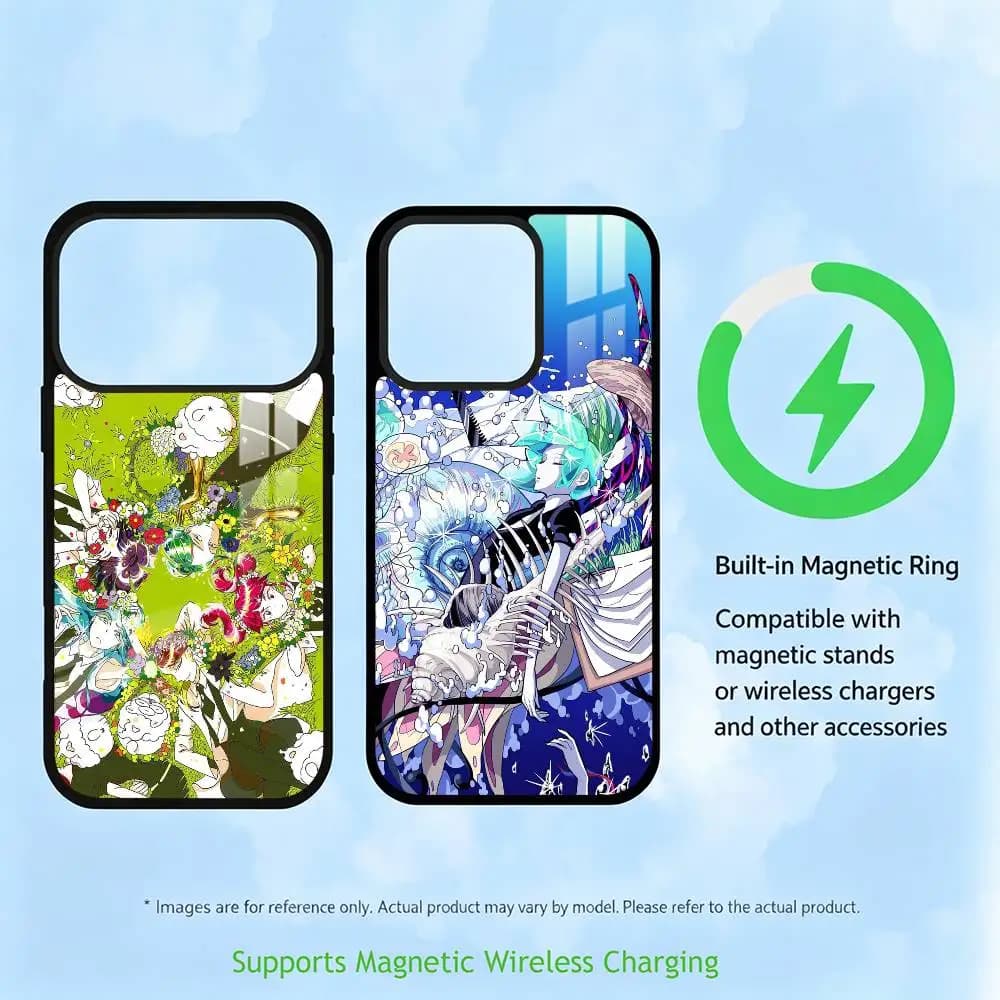 Land of the Lustrous Anime  Phone Case For iPhone17,16,15,14,13,12,11 Plus,Pro Supports Magnetic Wireless Charging