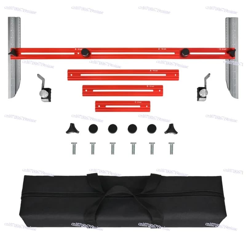 Aluminum alloy stair measuring ruler, stair decoration tool with lock, stair ruler