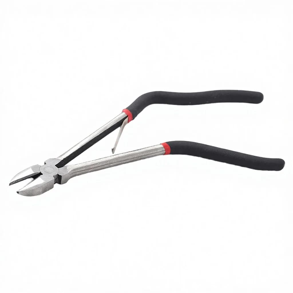 Best Selling Auto Mechanic Long Reach Side Cutting Diagonal Cutting Pliers Black Soft Grip Plastic Handle 3 Year Warranty Repair