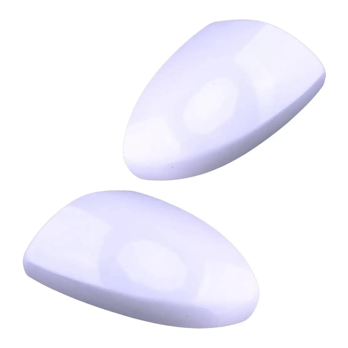 1 Pair Car Front Side Door Wing Mirror Covers Caps Fit For Mazda 2 MK2 Hatchback 2007-2014 White Unpainted ABS Plastic