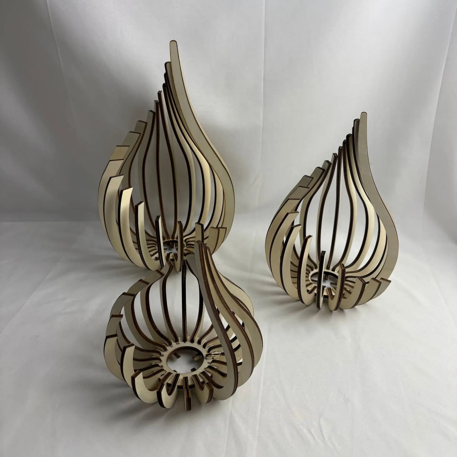 YFY  artistic wooden handmade candle holder decoration arrangement candlestick