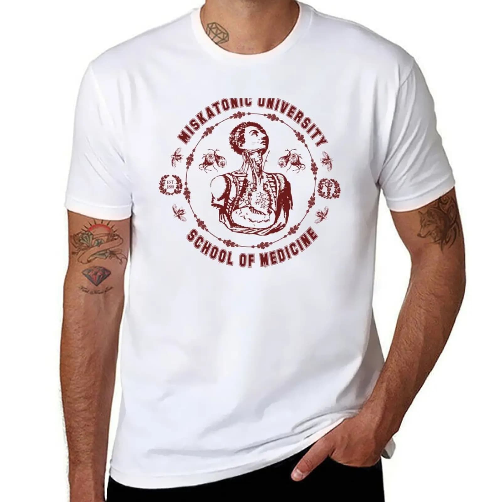 Reanimator Inspired Miskatonic University School of Medicine T-Shirt essential t shirt t shirt custom print T-Shirt