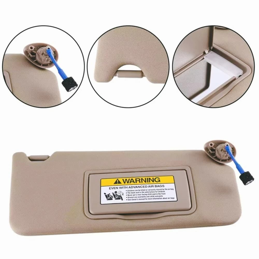 ZF-F Visera solar con espejo para parabrisas de coche, visera derecha para el lado del pasajero para Honda Accord 2008-2012 8328