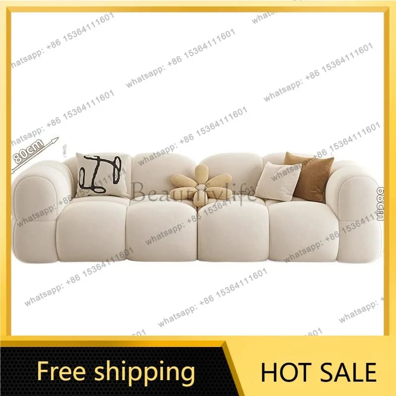 LSCushion Apartment Living Room Sofas Cinema Lazy Luxury Elegant Sofa Relaxing Classic Divani Da Soggiorno Home Furnitures