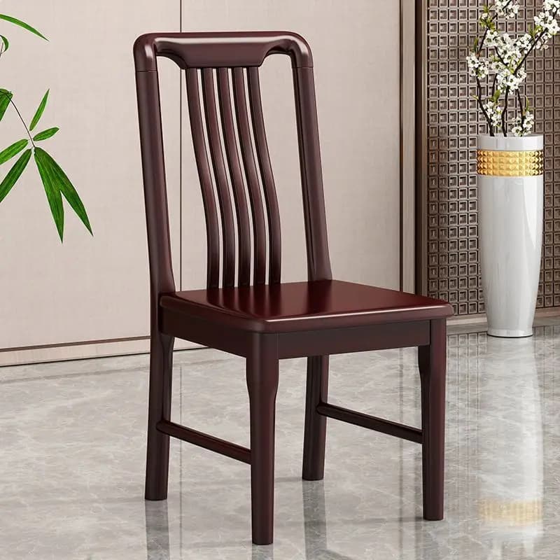 HYS Solid Wood Dining Chair Chinese-style Household Back Chair Mortise and tenon structure Stable and durable Hotel