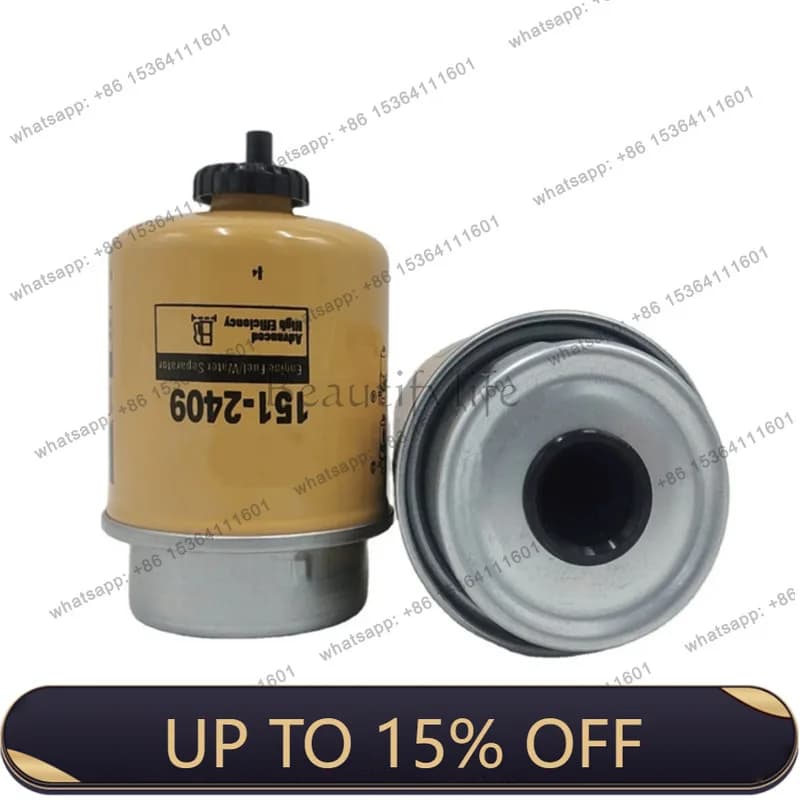 High-quality accessories 151-2409 Fuel filter elements, excavator equipment
