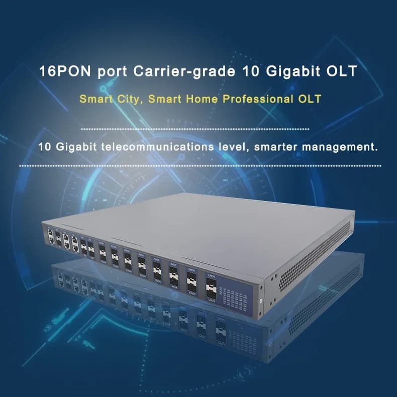 Hot Sale GPON 16 SFP Ports 16 PON Ports GPON OLT with 16 PON Module Compatible ONU
