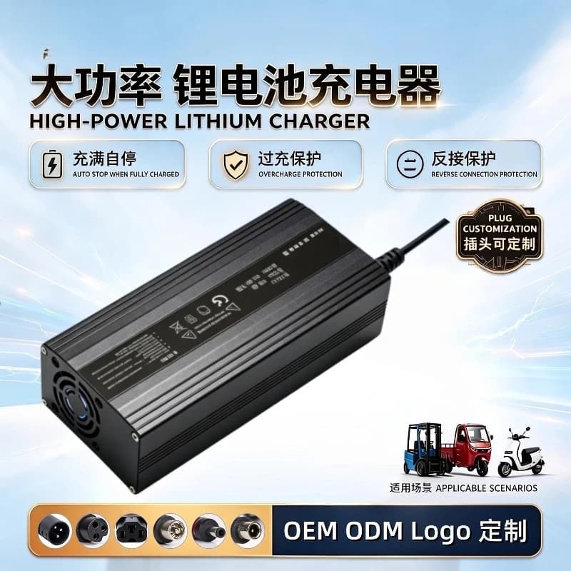 48V20A ternary lithium iron phosphate battery charger 54.6V58.4V58.8V