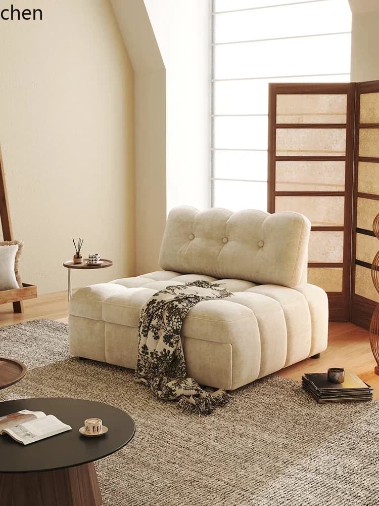 DSA Modern Simple Light Luxury Single Folding Sofa Bed Small Apartment Living Room Chenier Retractable Pulling Sofa