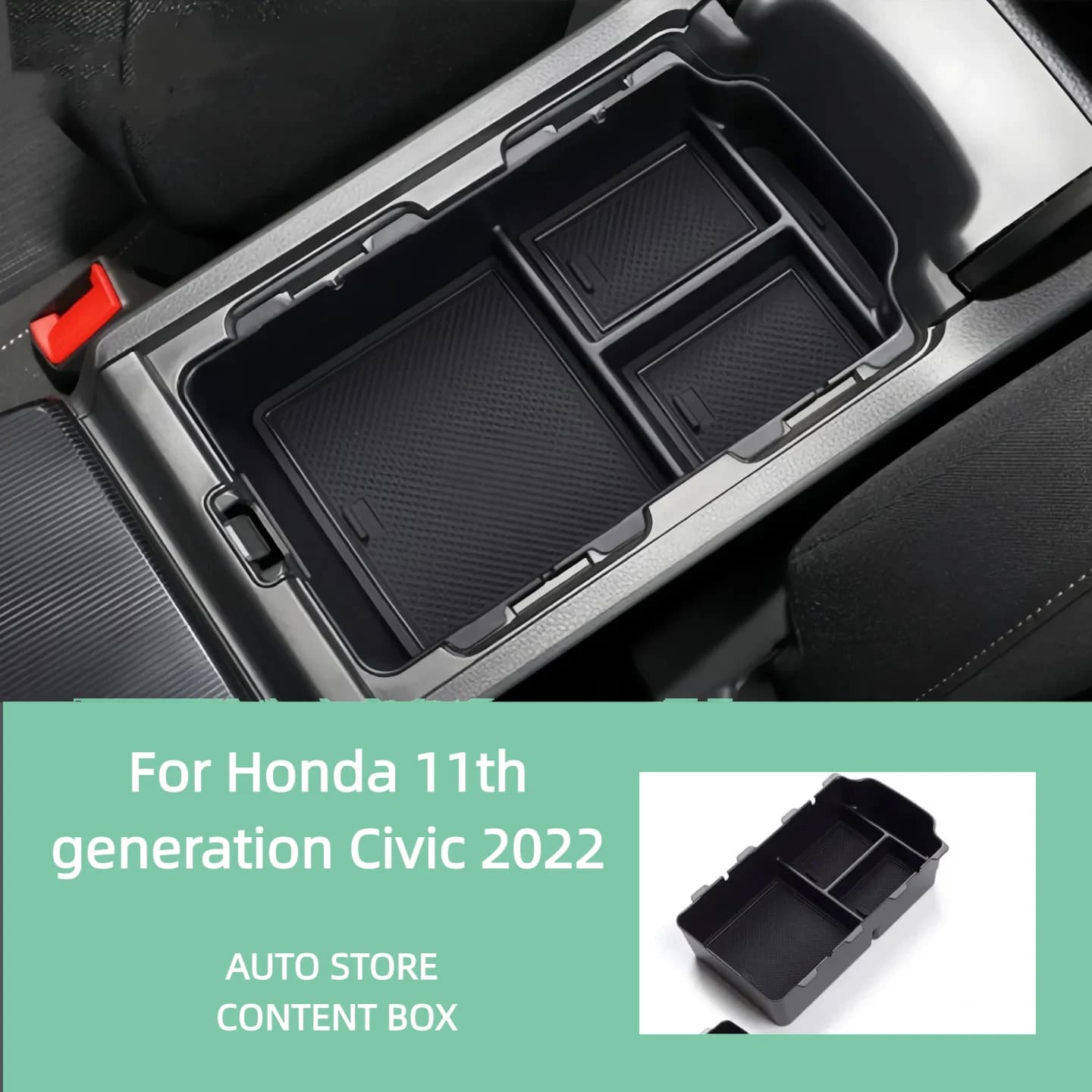 For Honda 2022 11th Generation Civic Glove Box Storage Box Style Interior Storage Box Partition Box