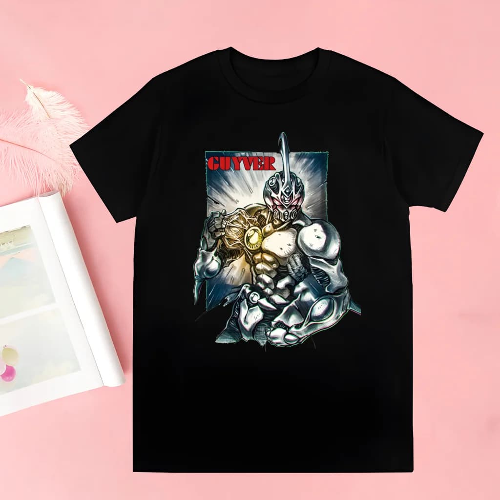 Guyver Bio Booster Armor Manga Anime T Shirt Men Shirts Quality Summer Top Tshirts Short Sleeves Tees T-Shirt