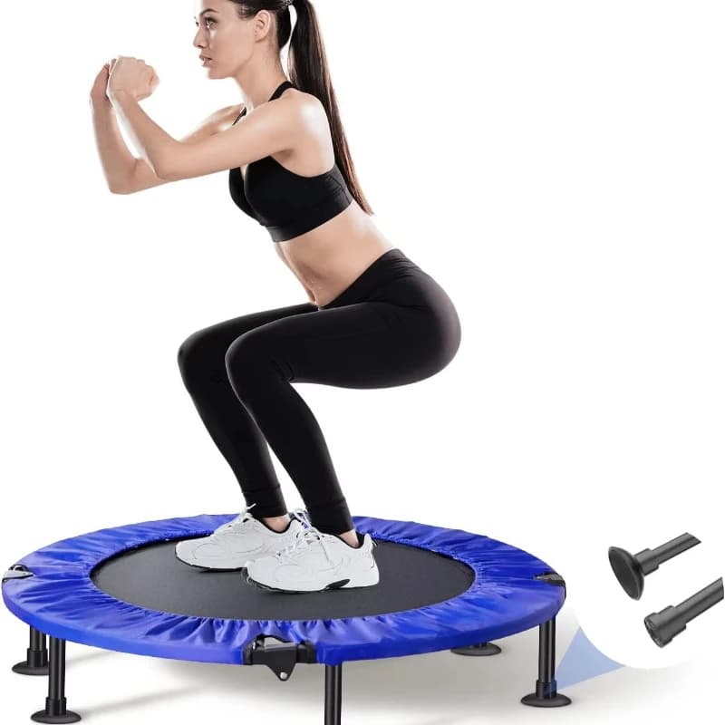 40-Inch Mini Outdoor Trampoline for Kids and Adults Foldable, Rebound Sports Equipment, 330 Lbs