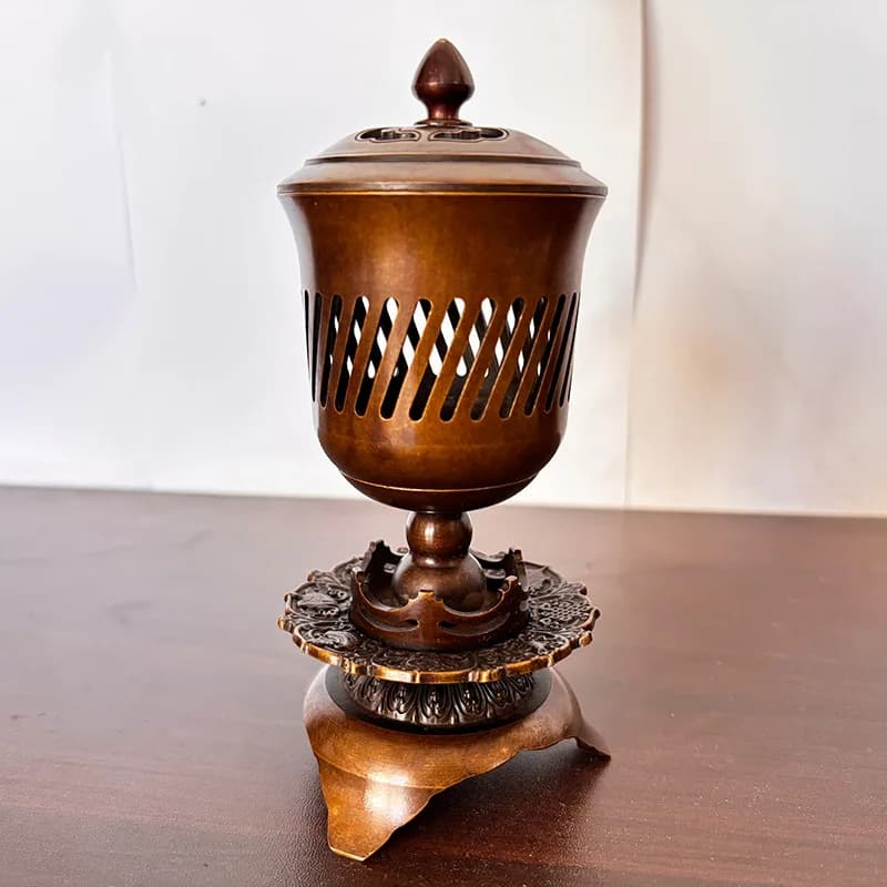 Popular: Qin Furnace Palace Lantern , Chinese-style Fire-Resistant Incense Burner for Indoor Use, Agarwood Fragran