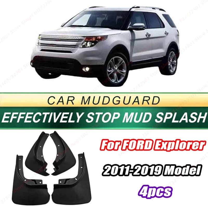 For FORD Explorer 2011-2019 Model 4PCS Front Rear Mud Flaps Splash Guards Fender Mudguards Auto Accessories