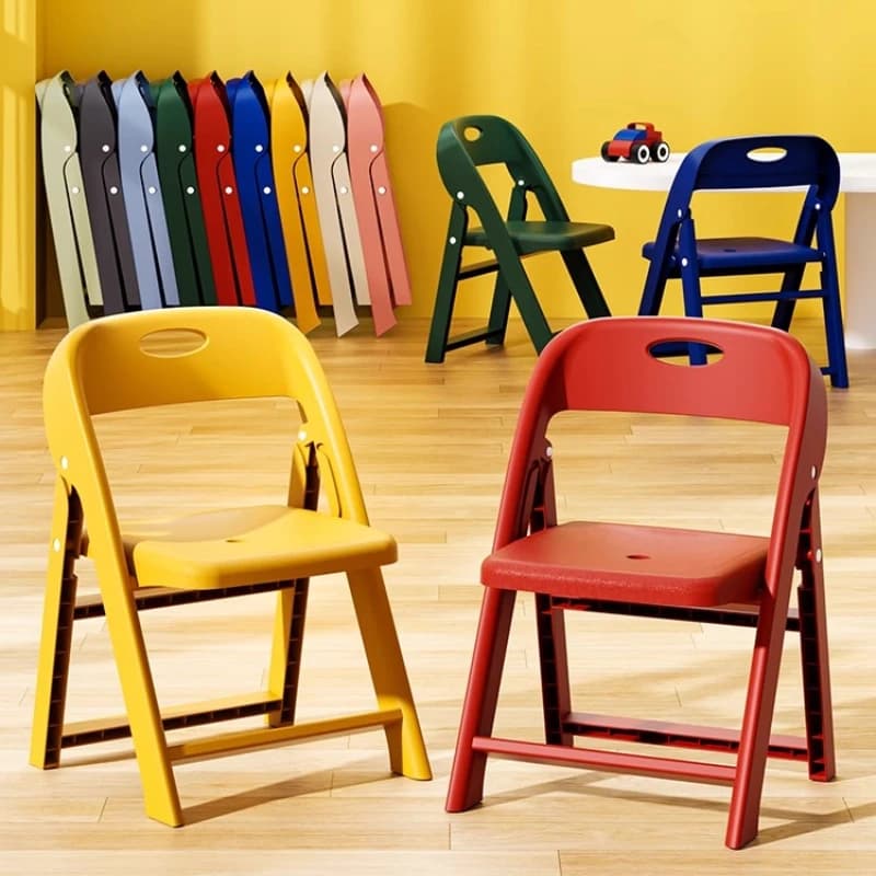 【Hot】Children Chair Kids Toddler Baby Seat Chair Folding Backrest Non Slip Thickened Stool Sturdy Portable Nursery Kindergarten