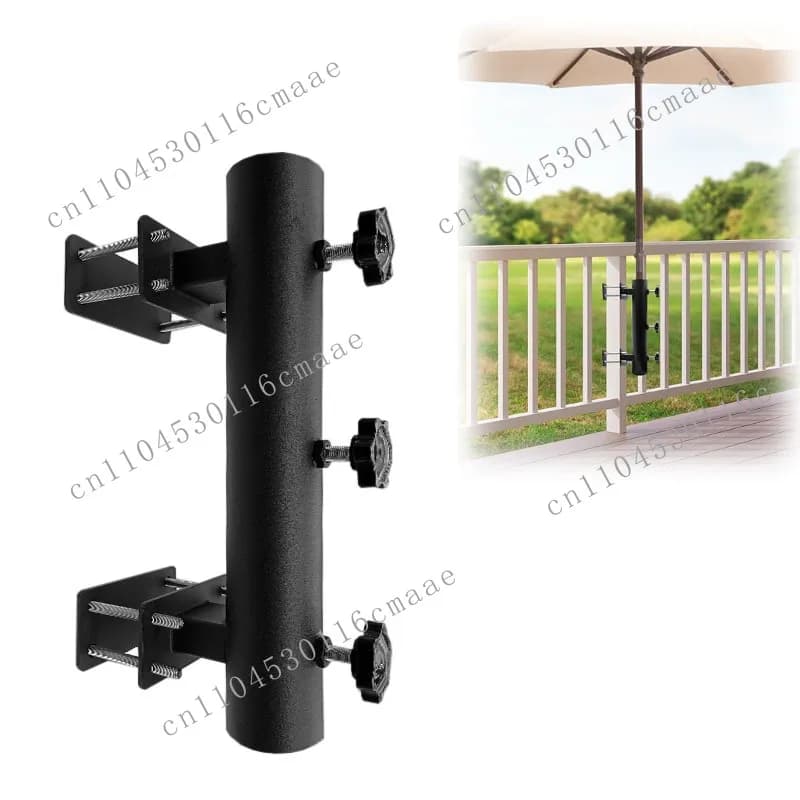Terrace Umbrella Racks Heavy-duty clip-on brackets for deck railings, outdoor patios and balconies