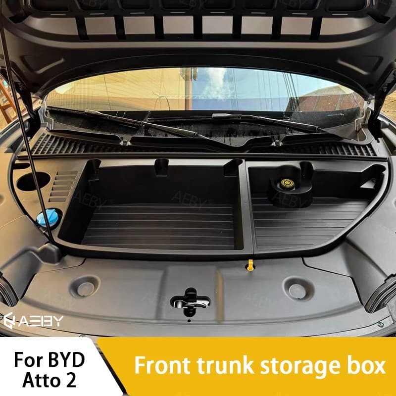 For BYD Atto 2 2024-2025 Car Front trunk storage box Luggage storage tray engine compartment storage box Auto Accessories