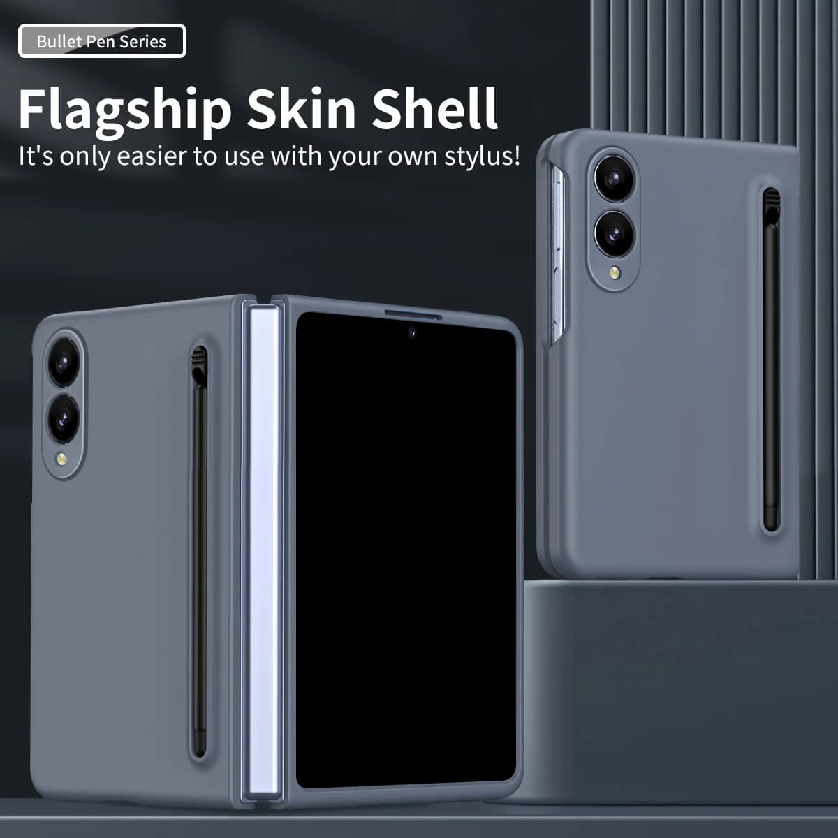 For Samsung Galaxy Z Fold 8 8Ultra Case, Luxury Matte Hard PC Phone Cover with Tempered Glass Film Protector With Pen, Shockprof