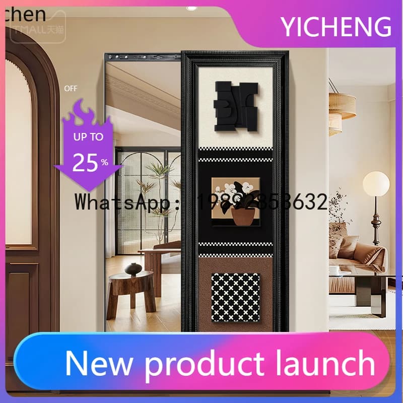 A2-25 3D Three-Dimensional Hidden Entryway Mirror Decorative Painting Invisible Sliding Full-Length Mirror Hanging Painting