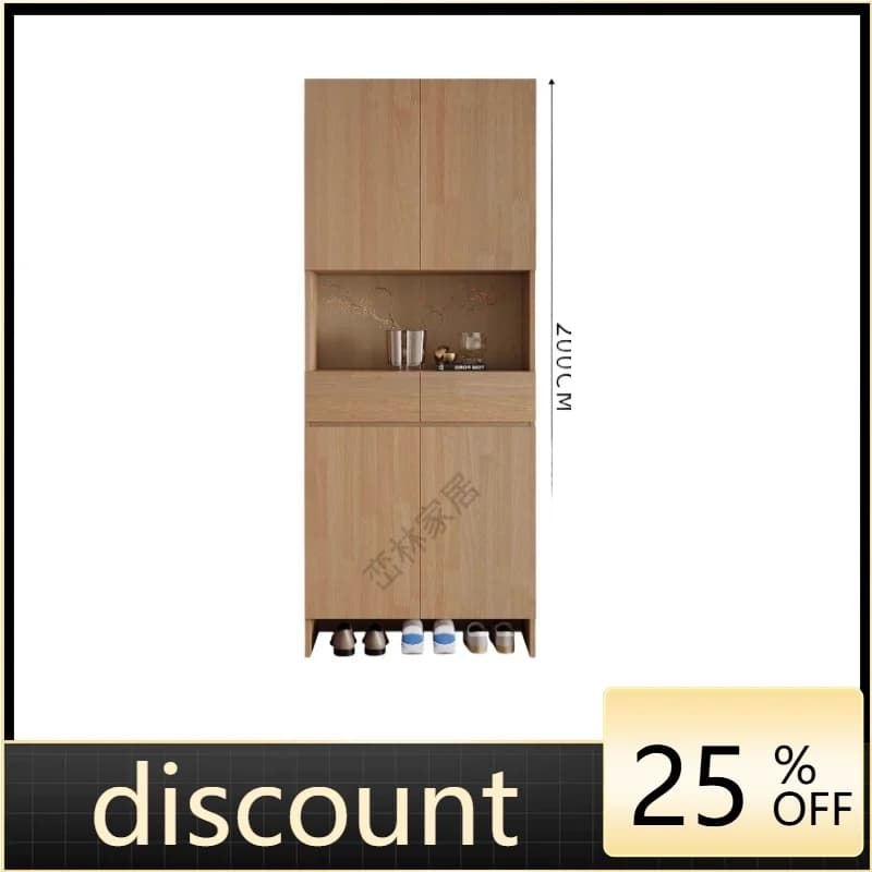 LMM entrance entrance small apartment modern large capacity wall integrated storage cabinet