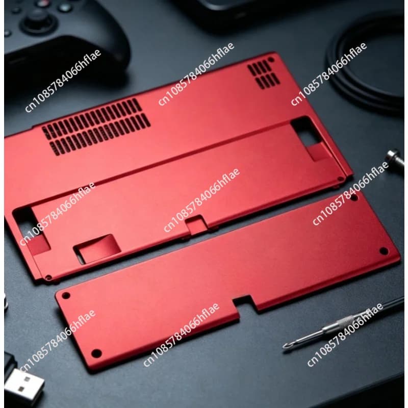 For Aluminum Alloy Shell, Metal Replacement Back Plate for NS OLED Joy Con Controller Housing Cover