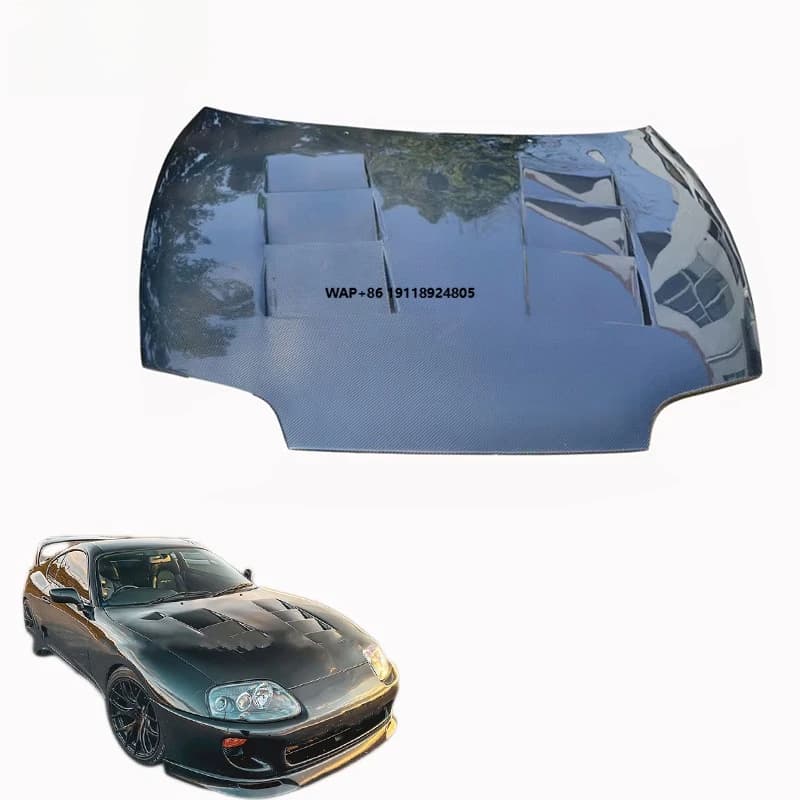 Carbon Fiber Engine Hood for 93-20  Supra JZA80 MK4 A80 Carbon Fiber Hood Cover