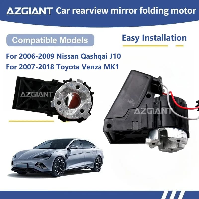 AZGIANT For 2006-2009 Nissan Qashqai J10/2007-2018 Toyota Venza MK1 Car Wing Mirror Authentic Folding Motor Power Assembly R/L