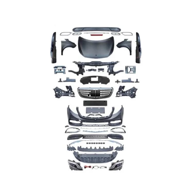2003-2016 Facelift W447 Vito Maybach Style Headlights Tail Lights Fenders Hood Body Kit Bodykit for Mercedes Benz W639 Viano