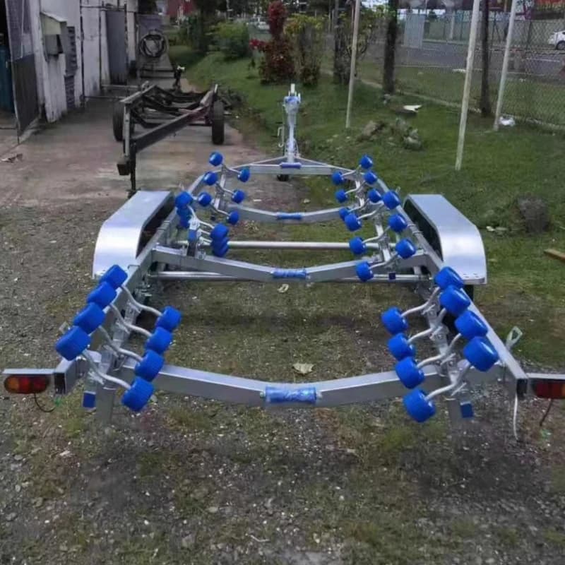 Rubber boat trailer, motorboat trailer, Luya boat, speedboat, yacht trailer, fiberglass boat trailer, various specifications