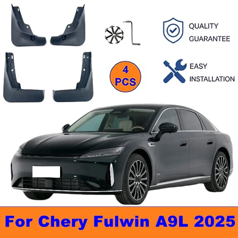 4Pcs Mud Flaps For Chery Fulwin A9L 2025 - Splash Guards Front&Rear Wheel Fender Mudguards Car Exterior Protection Accessories