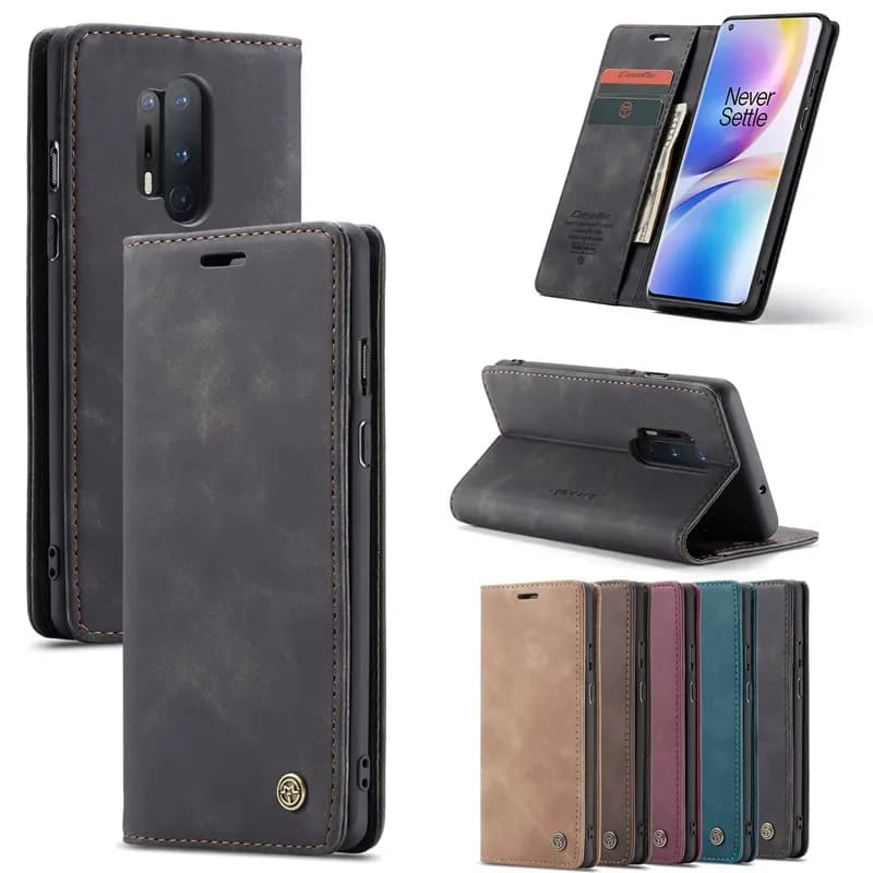 CaseMe Original Flip Cases For OnePlus Nord/OnePlus 7 Pro 8 Pro 8T Retro Magnetic Card Stand Wallet For OnePlus 7 8 Pro 8T Nord