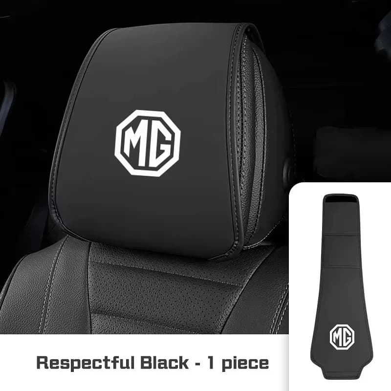Car Headrest Cover Car Headrest Protector Pad Auto Seat Headrest Cover For MG ZS MG4 EV MG HS MG3 MG5 EV Marvel R MG ONE