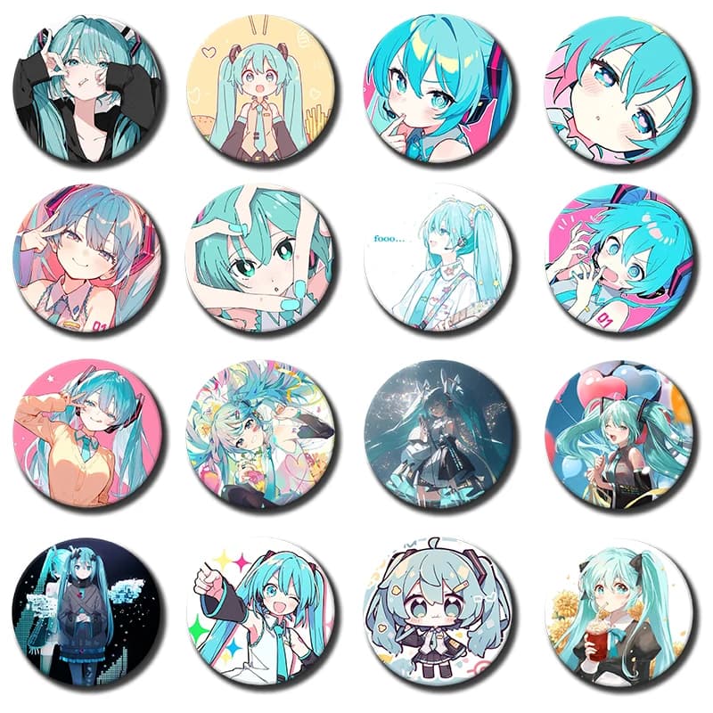 1PC Anime Button Pin Handmade Brooch for Clothes Cartoon Badge Backpack Decoration Jewelry Accessories Cute Anime Singer Brooch