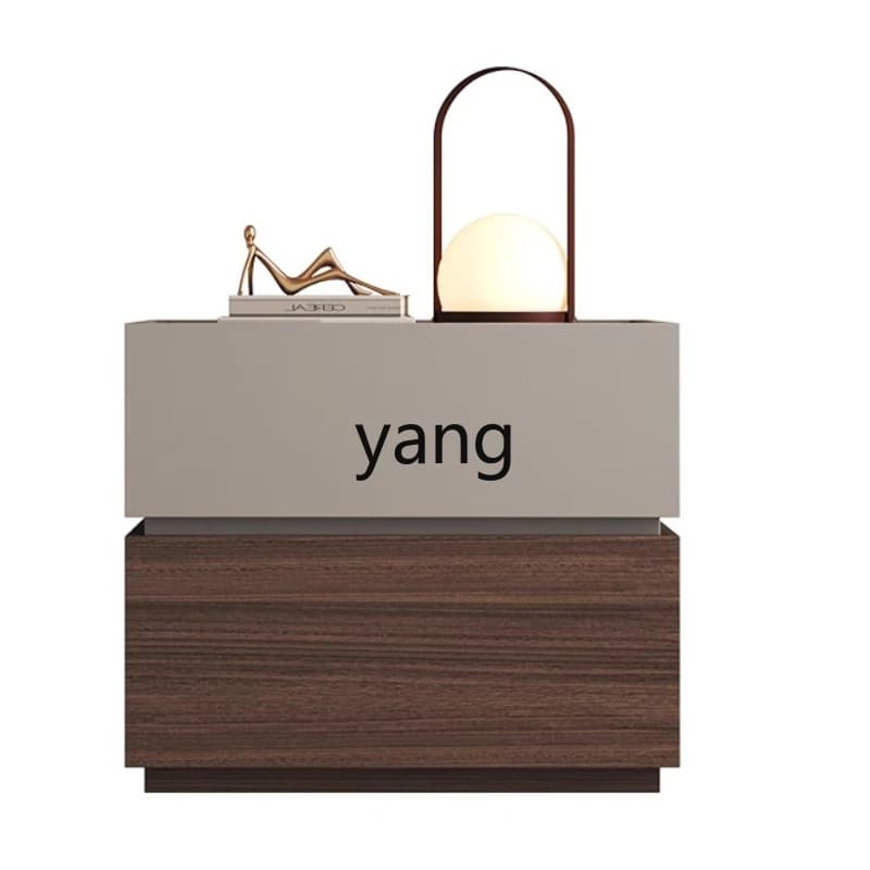 CX  solid wood bedside table simple modern bedroom small locker bedside rack