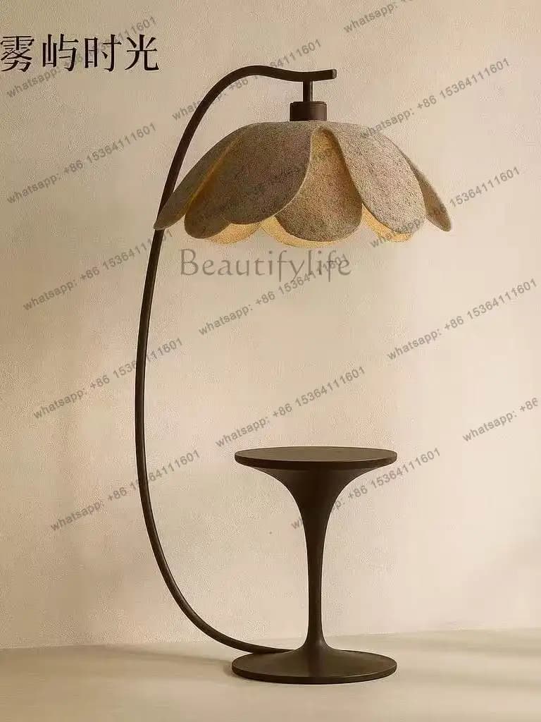 Modern simple wrought iron floor luminous body, living room, bedroom, niche designer decorative ornament