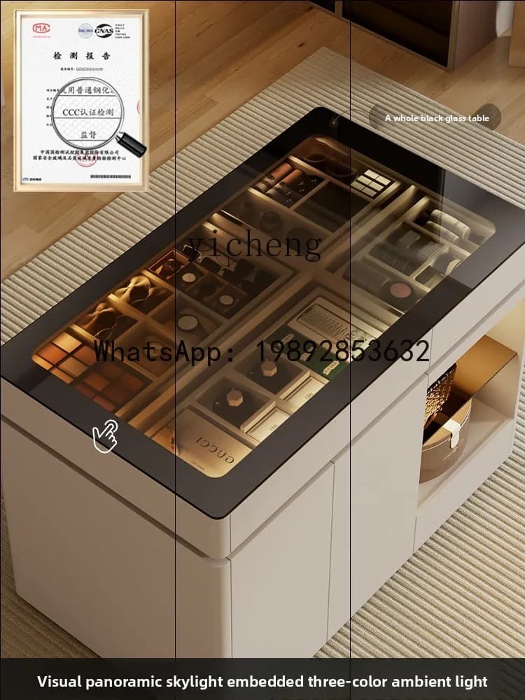 cloakroom, island cabinet, jewelry display cabinet, household bedroom, light luxury storage cabinet, chest cabinet integrated