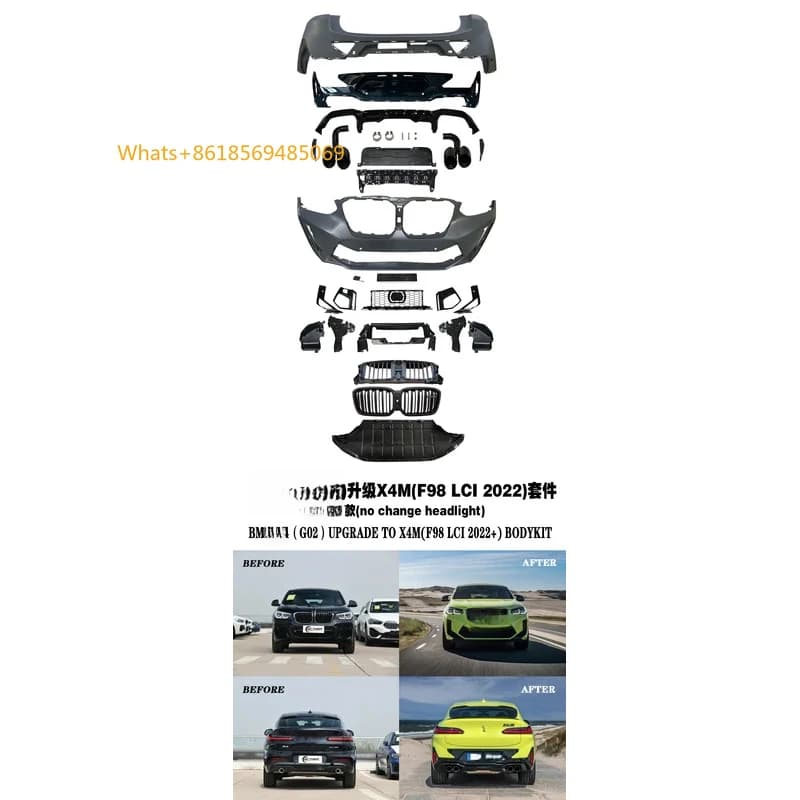 Hot Selling X4 SERIES G02 to X4M F98 LCI Body Kits