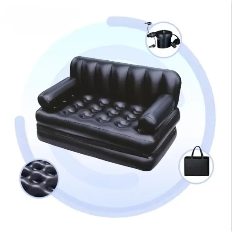 5 in 1 air sofa cushion outdoor hiking camping living room bedroom with pump