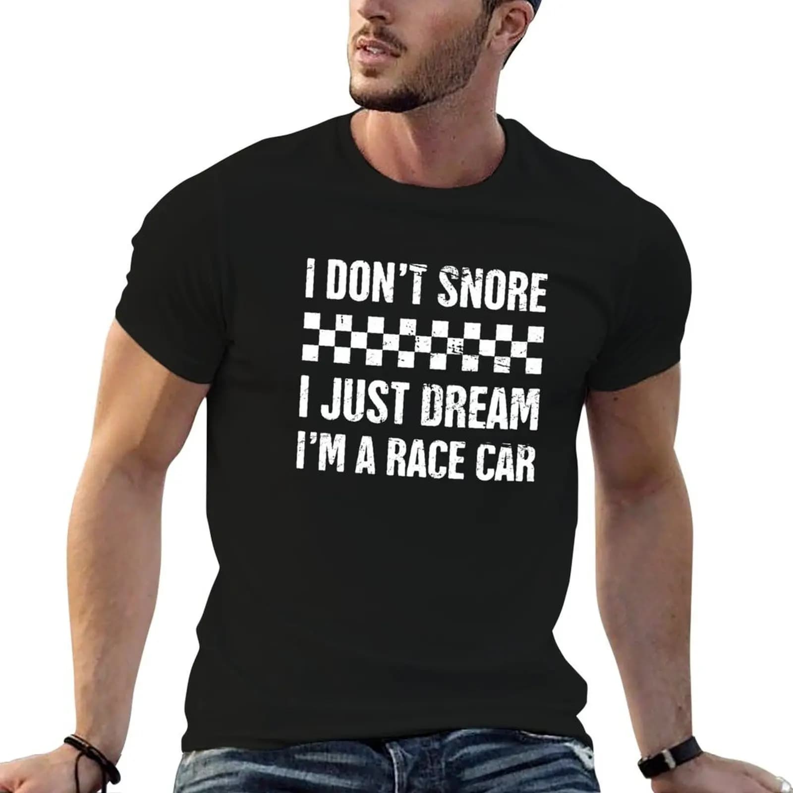 I Don't Snore Funny Race Car Racing Gift T-Shirt vintage graphic tee summer tops mens vintage t shirts