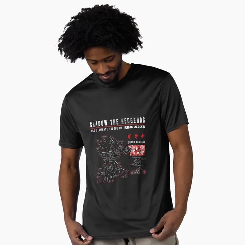 Ultimate Lifeform 90s Cartoon Series Sonic The Hedgehog Shadow Gift t shirt Vintage Racing Anime Graphic Tee Y2K clothes S-6XL