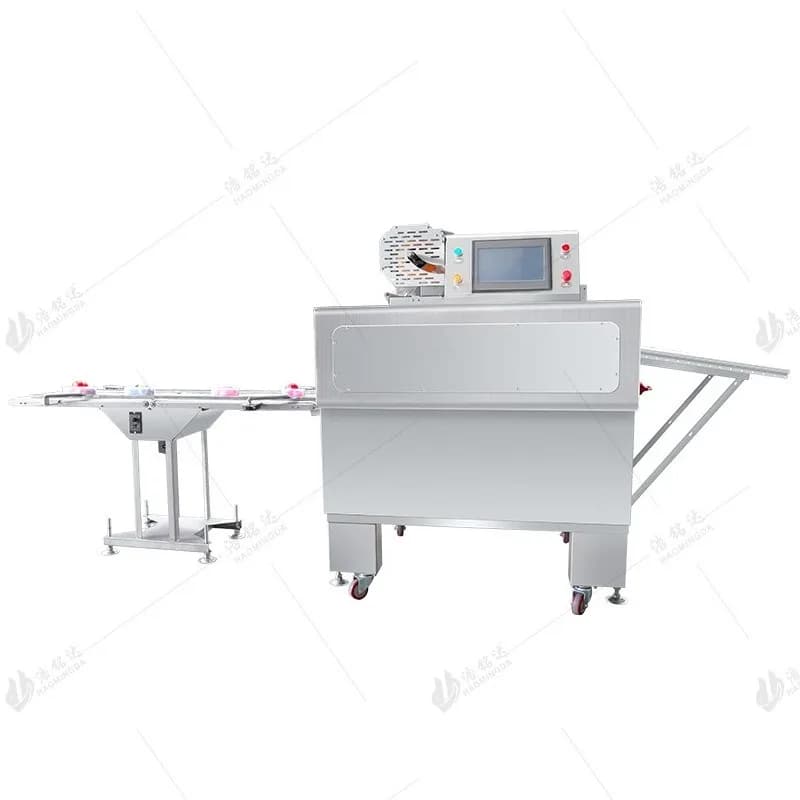 Automatic vegetable and fruit plastic wrap packaging machine, fresh meat plastic wrap machine with tray