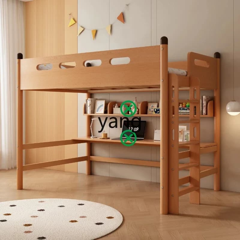 LTT solid wood upper and lower beds, double-layer simple two-layer high and low beds, upper and lower beds