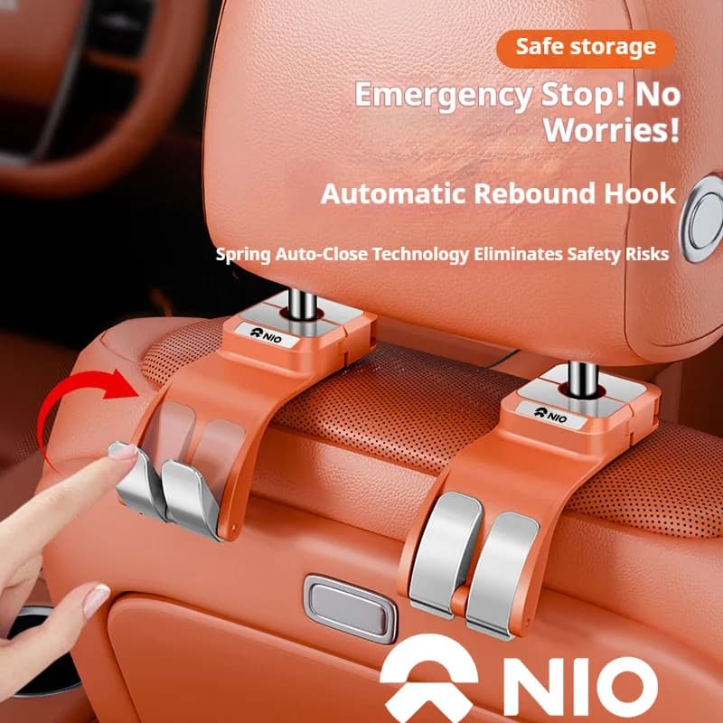 Car Interior Hanging Storage Hook Clips Organizer For Nio EC6 EP9 ES3 ES6 ES7 ES8 ET5 ET7 EL7 EVE ET  Auto Interior Accessories