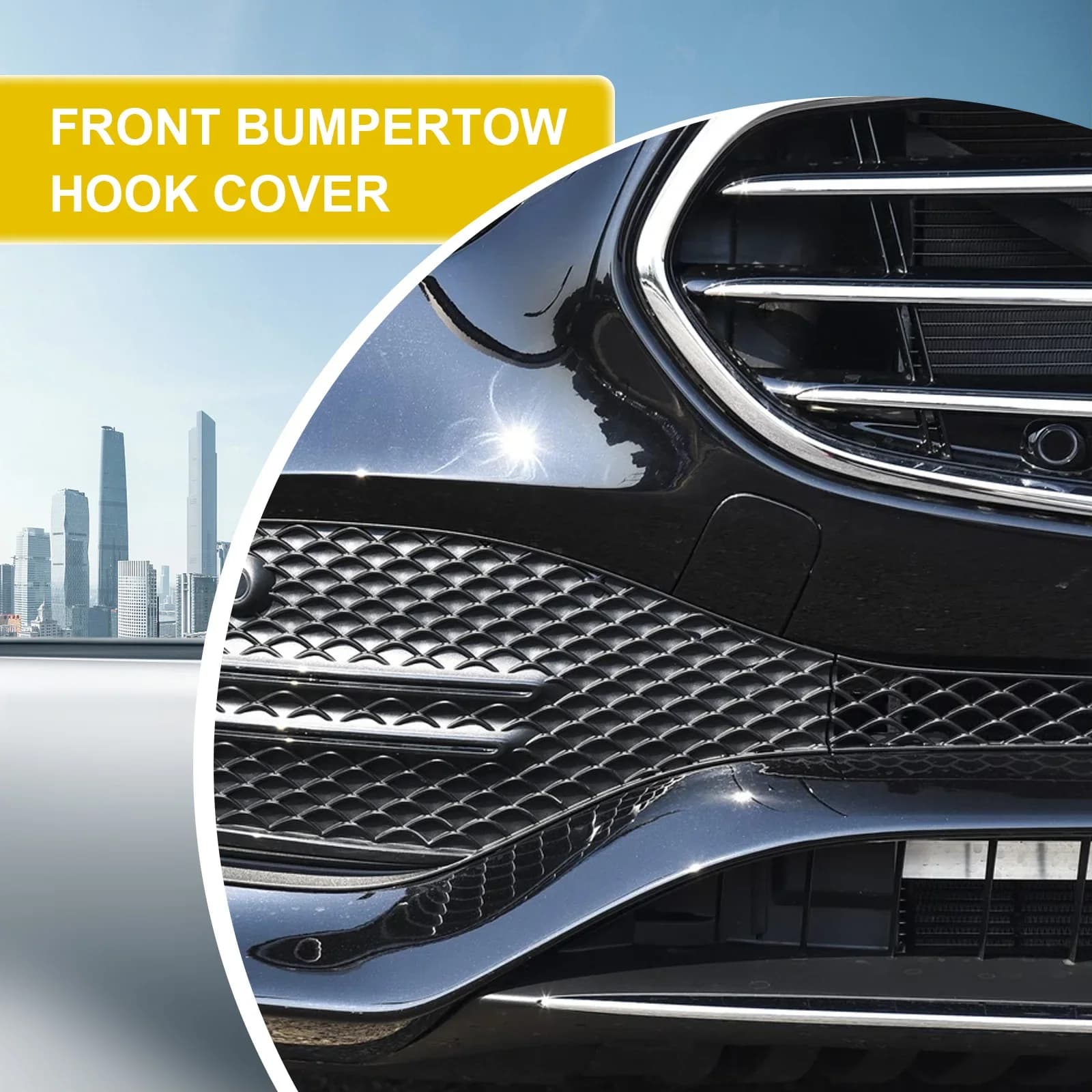 For Mercedes Benz C Class W206 2021-2025 Front Bumper Tow Hook Cover A2068850001 Without AMG Line