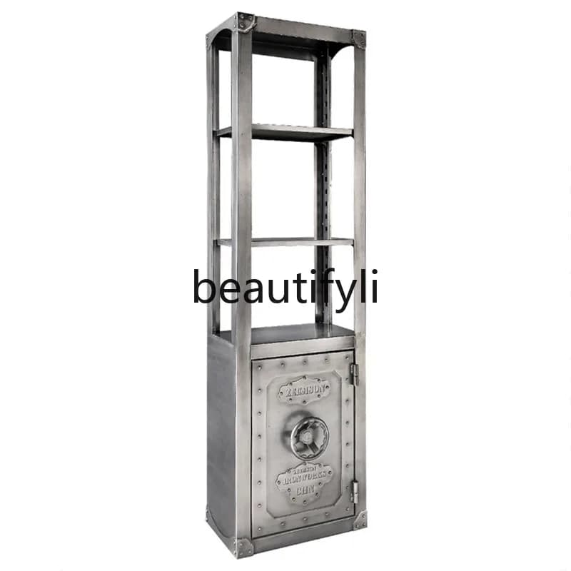 Vintage Industrial Style Storage Rack Living Room Bookshelf Display Organizer Shelf Simple
